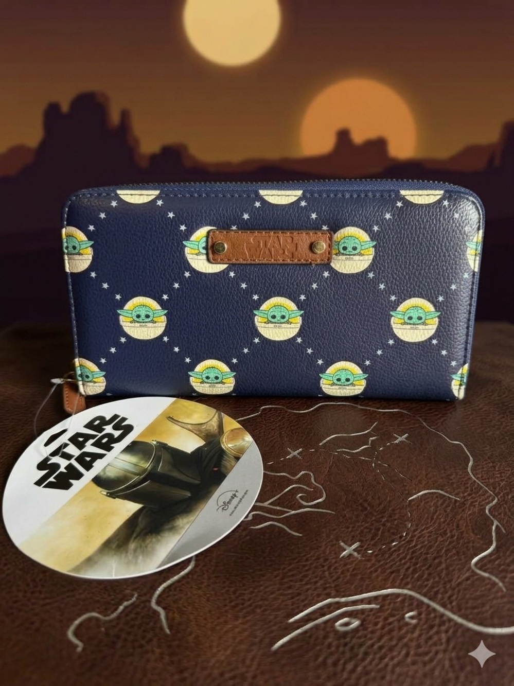 Official Star Wars The Child (Grogu) Navy Zip Wallet